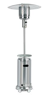 87 inch Tall Stainless Steel Patio Heater with Table