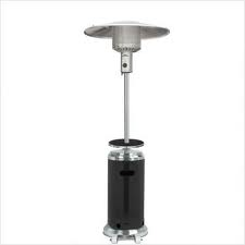 87 Tall Stainless Steel  Black Patio Heater with Table