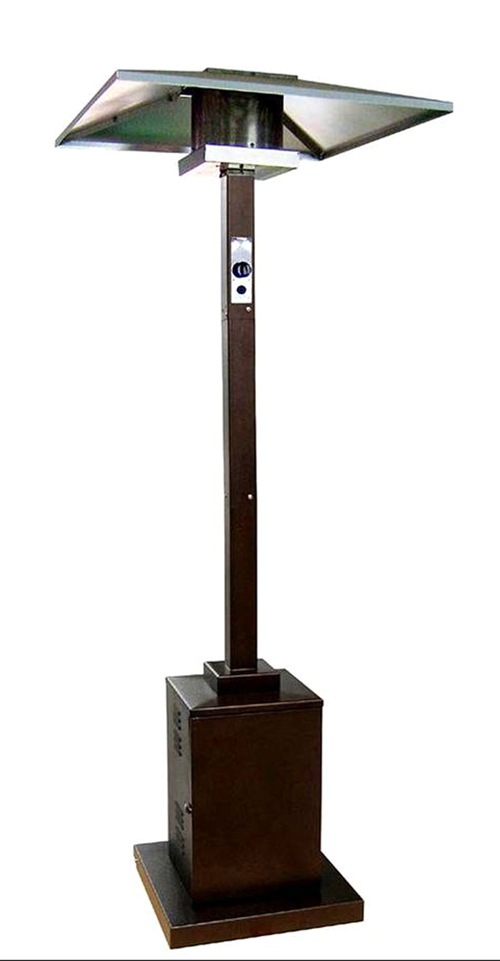 Tall Commercial Hammered Bronze Patio Heater