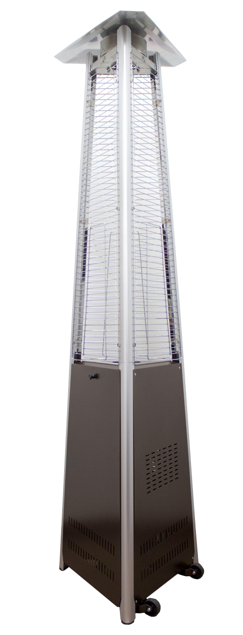 Commercial Bronze Triangle Glass Tube Patio Heater