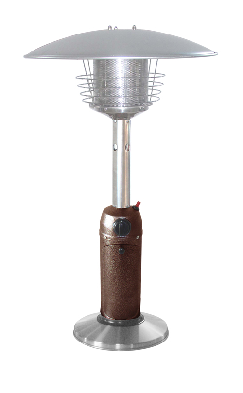 Portable Hammered Bronze  Stainless Steel Tabletop Heater