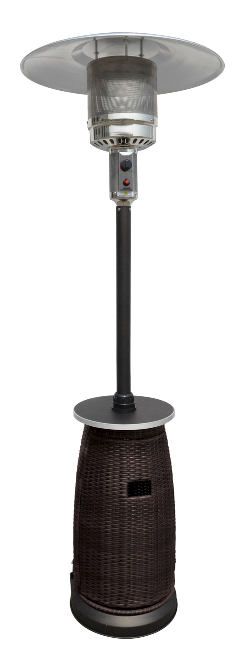 Tall Wicker Patio Heater With Table