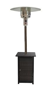 Tall Square Wicker Patio Heater With Wheels