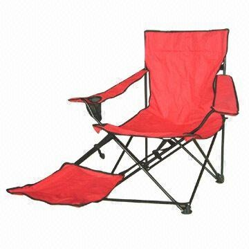 Folding Camp Chair with Footrest