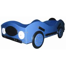 New Style Race Car Toddler Bed blue