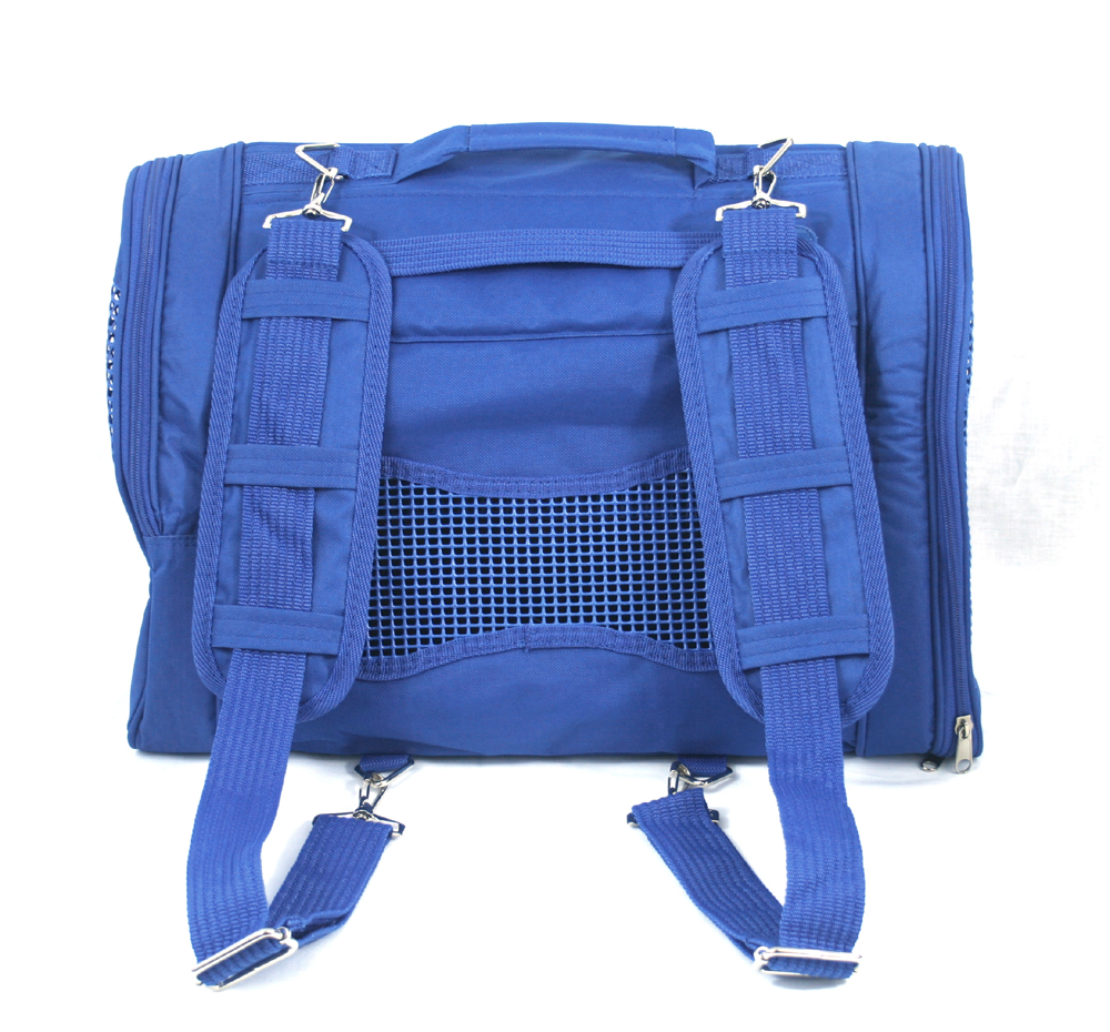 PREFER PETS: Pet Backpack Carrier Blue Canvas