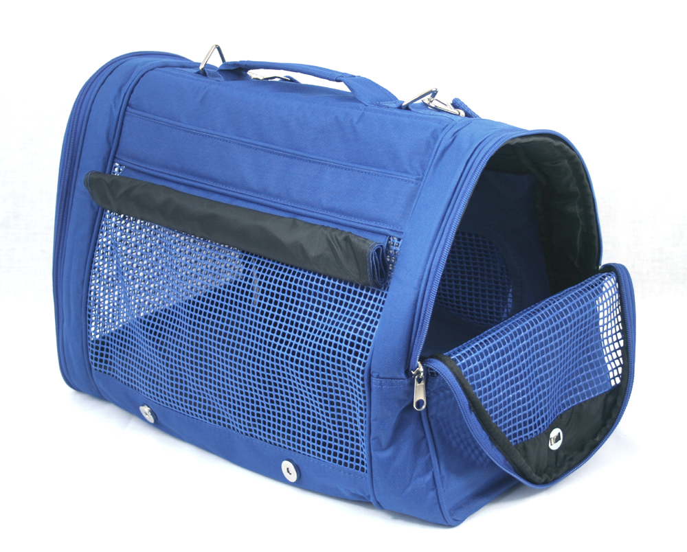 PREFER PETS: Pet Backpack Carrier Blue Canvas