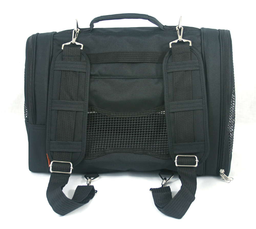 PREFER PETS: Pet Backpack Carrier Black Canvas