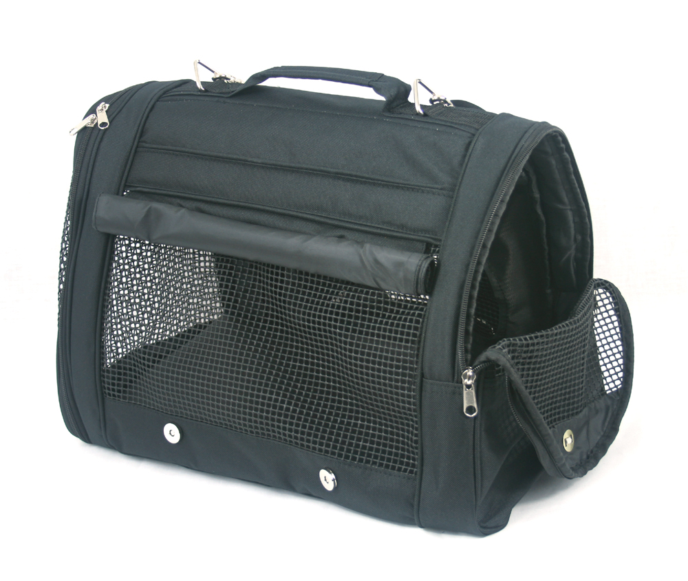 PREFER PETS: Pet Backpack Carrier Black Canvas