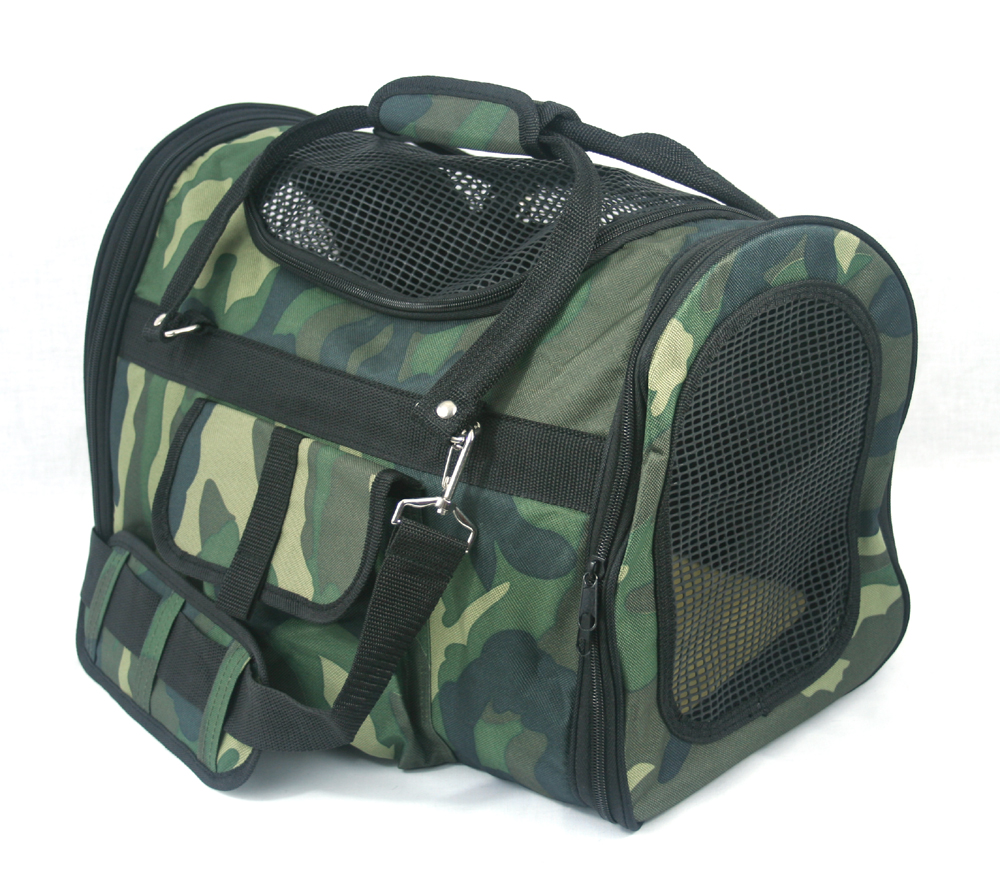 PREFER PETS: Pet  Carrier Camouflage Canvas