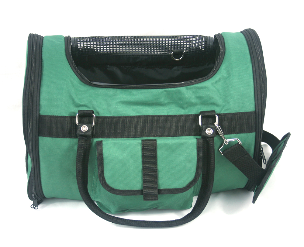 PREFER PETS: Pet Carrier Green Canvas