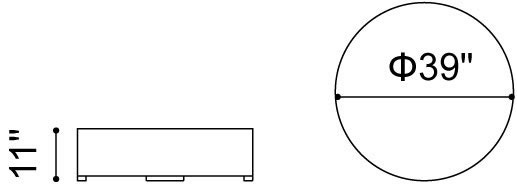 COFFEE TABLE SIZE